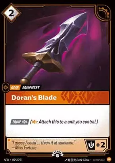 Doran’s Blade - SFD-095-p - Promotional Cards - Riftbound card